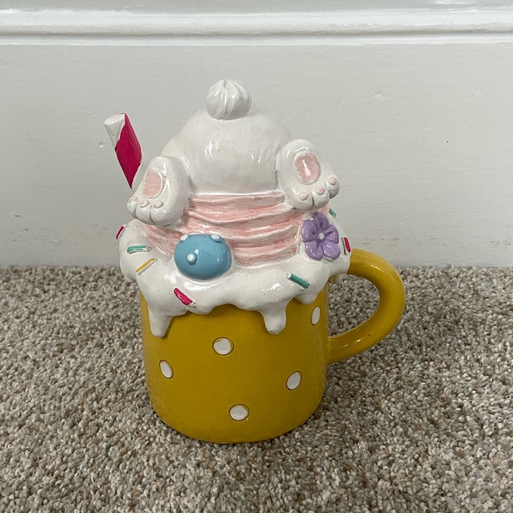 NWOT Easter Tiered Tray Bunny Decor Spring